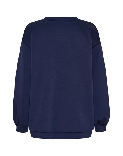 Marta du Chateau - MDChibiscus Sweatshirt - Navy/Sky
